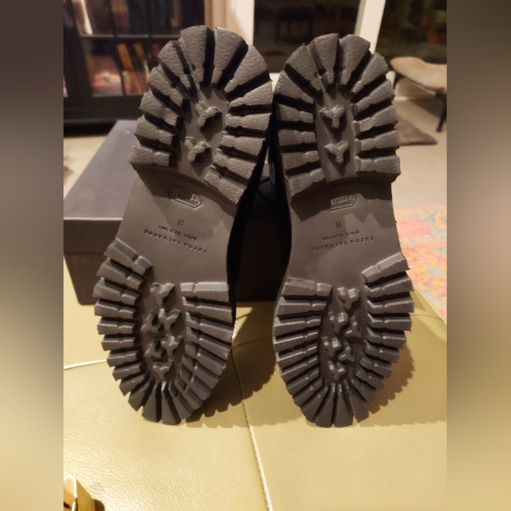 NIB Freda Salvador EMI Lug sole lace up combat boots, size 8.5 - Picture 2 of 10